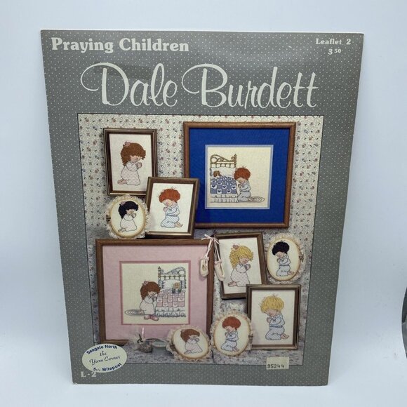 Praying Children By Dale Burdett Leaflet 2 Cross-stitch Pattern Preowned L-2 - Picture 1 of 8
